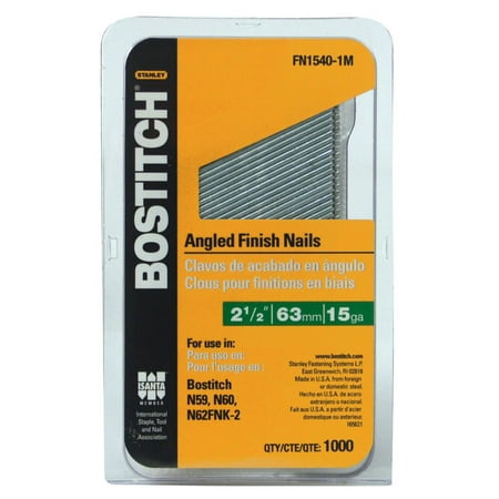 Bostitch FN1540 1M 2 1 2 In 15 Gauge Angled Finish Nail