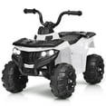 thumbnail image 1 of Patiojoy 6V Electric Kids Quad ATV Ride on Car 4 Wheels Toy Car with LED Lights White, 1 of 5