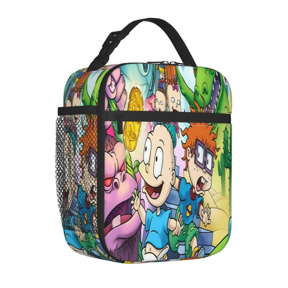 Rugra-T Lunch Bag Reusable Insulated Lunch Box Meal Handbag To Keep Food Fresh 3d Cartoon Lunch Tote Bag Work Office Outdoor Picnic