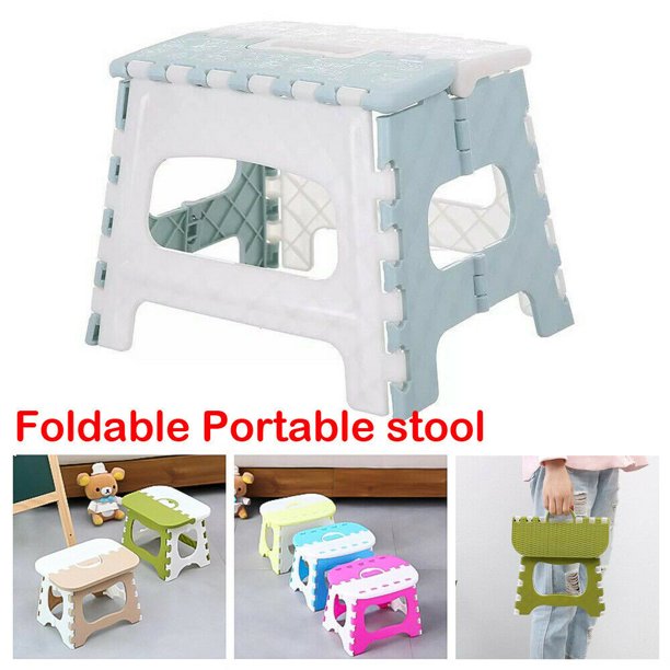 SUNSIOM Collapsible Folding Plastic Kitchen Step Foot Stool with Handle