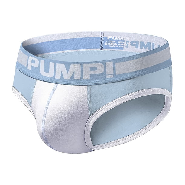 PUMP ropa interior de algodón puro multicolor hombres calzoncillos suave transpirable Sexy U convexa Bikini trajes de baño calzoncillos H69pangjing