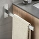 thumbnail image 1 of Toallero de pared de acero inoxidable autoadhesivo que ahorra espacio para baño y cocina, fácil instalación con acabado cepillado SUS 304 resistente al óxido 38 cm x 12 cm x 4 cm, 1 of 5