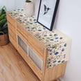 thumbnail image 4 of Table Runner Blue Flower Floral Leaves Table Decoration for Kitchen Dinning Branch Plant Nature Table Decoration for Indoor Outdoor Party Wedding Decor 13x72 Inch, 4 of 7