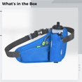thumbnail image 5 of Sac Banane avec Porte-Bouteille d'Eau, Sac de Taille Imperméable pour la Course, Ceinture de Sport Réfléchissante avec Sangle Réglable, Pochette d'Hydratation pour Entraînement Physique Jogging Randonnée, 5 of 5
