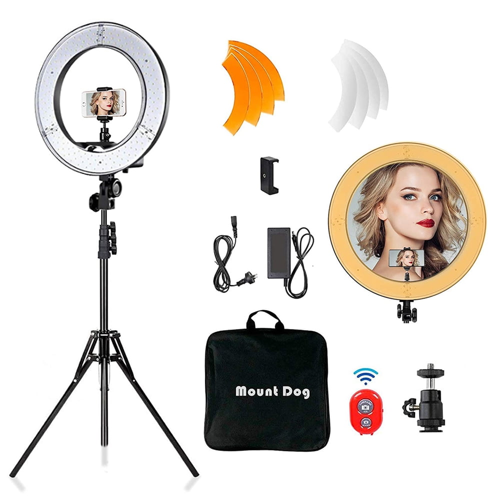 Neewer 16-inch LED Ring Light Works with Alexa Light Stand Include for Makeup/TikTok/YouTube Video Recording/Vlogs/Live Streaming/Zoom Lighting APP/Touch Screen Control Dimmable 3200-5600K CRI98 