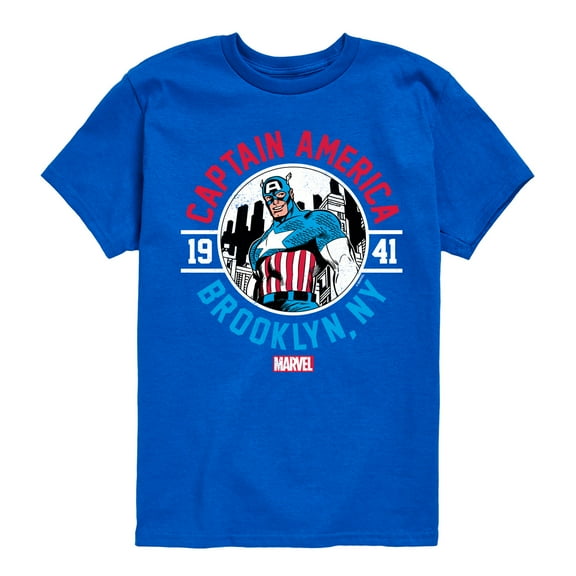 Marvel Captain America - Brooklyn - Toddler and Youth Short Sleeve Graphic T-shirt