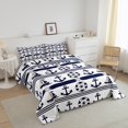 thumbnail image 3 of Erosebridal Nautical Anchor Comforter Sets Queen Size,Wheel Compass Bedding Queen Comforter Set,Lightweight Reversible Bedding Sets Queen with Comforter,Ocean Theme Decor, 3 of 8