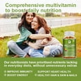 thumbnail image 6 of Beworths Multivitamin & Minerals Capsules with Iron, Methylfolate, Zinc, Vitamin D3 & K2 - Improve Immunity, Boost Energy, Healthy Hair & Skin - 60 Capsules, 6 of 6