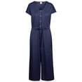 thumbnail image 1 of Trespass Womens Cropped Wide Leg Jumpsuit Button Front 2 Side Pockets Brittany, 1 of 2