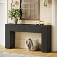 thumbnail image 2 of Tribesigns 63-Inch Wooden Console Table with 2 Hidden Drawers, Rustic Sofa Table, Easy Assembly, 2 of 7