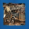 thumbnail image 2 of Wild Bobby, Big Rig Runner Trailer Truck Runnin Alone, Cars and Trucks, Men Graphic Tank Top, Royal, Small, 2 of 4