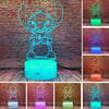 Cartoon - Lilo and Stitch - 3D Led Stitch Lamp - 7 Colors Smart Touch Remote Control Night Light - Home Bedroom Table Family Hot Decor - Child Kids Baby Xmas Birthday Toys
