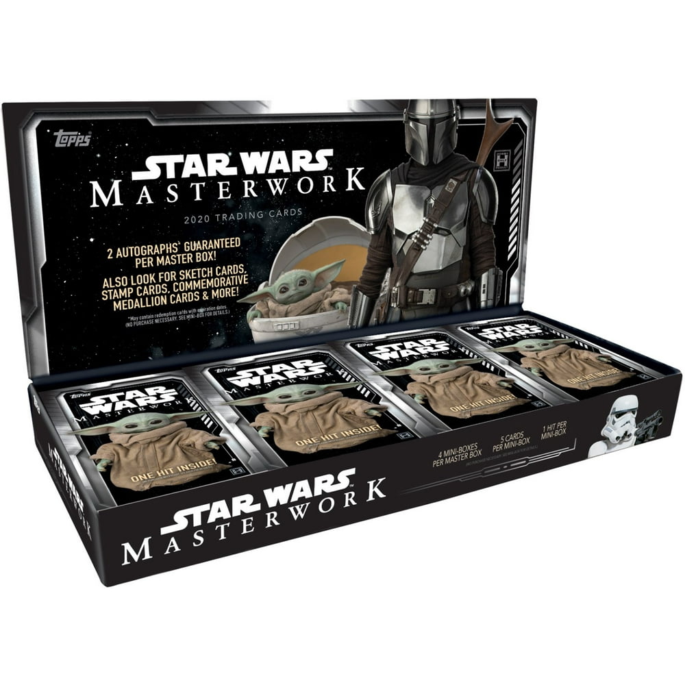 Star Wars Topps 2020 Masterwork Trading Card HOBBY Box [4 Mini Boxes