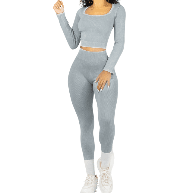 Set Deportivo Unitalla Mujer Gym Yoga o Casual Blusa y Pants