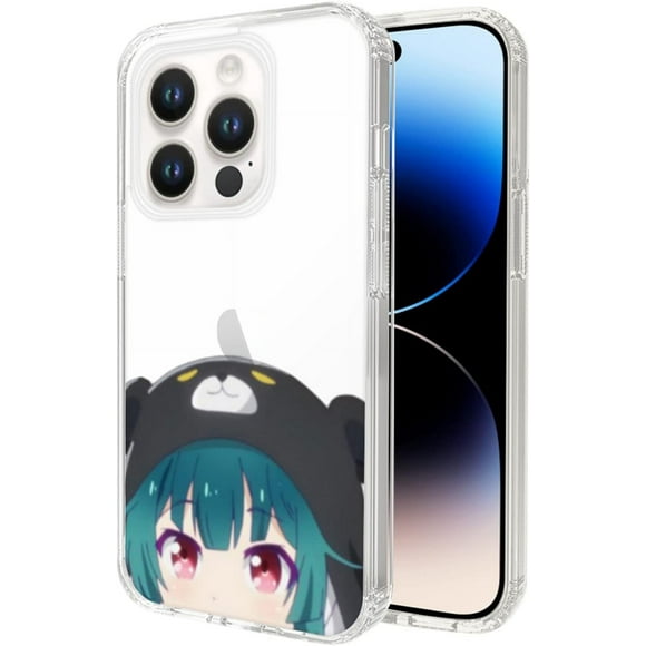 Phone Case Yuna Peeker Kuma Bear Case Transparent Case Compatible with iPhone 14 Pro Max 6.7 Inch