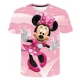 thumbnail image 1 of Disney Kids T-shirt Mickey Mouse Cartoon Girl T-shirt Short Sleeve Kids Street o Collar Kids Girl Loose T-shirt Ages 1-146M Gao Jinjia LED, 1 of 2