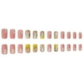thumbnail image 2 of Spring Easter Press on Nails 24pcs,Cute Bunny Fake Nails,Short Square Graffiti Rabbit Flowers Artificial False Nails,Colored Acrylic Nails Kit for Women Girls Manicure Holiday Daily Home Party, 2 of 6