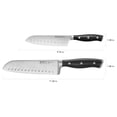 thumbnail image 4 of HENCKELS Forged Accent Santoku Knife Set - Razor Sharp - 2 Pc, White, 4 of 8