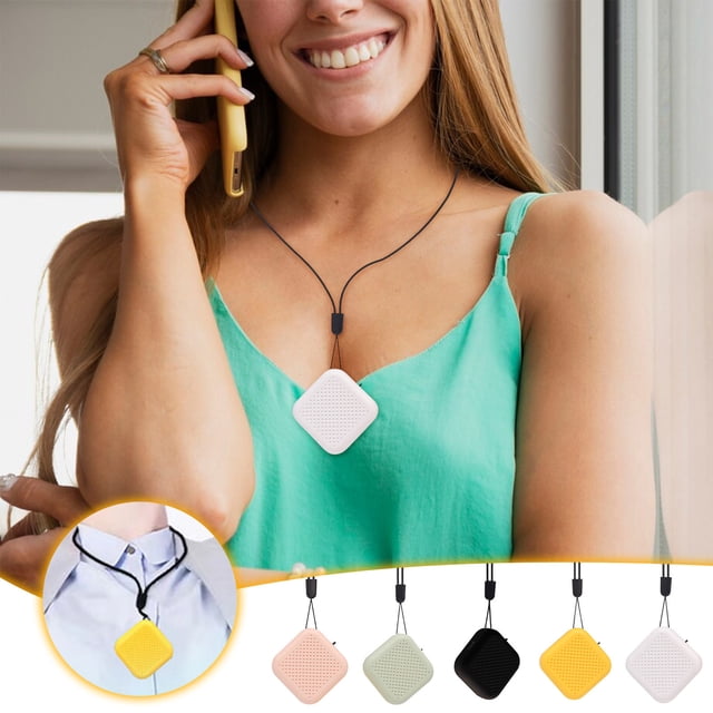 Collar purificador de aire portátil | Mini esterilizador UVC de iones negativos | USB portátil recargable | No se necesita filtro | Batería de larga duración 35-40H | Alivio personal para alergias