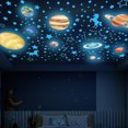 thumbnail image 2 of 3D Glowing Stars And Planets Wall Decals For Ceiling Home DIY Fluorescent Decor, 2 of 7