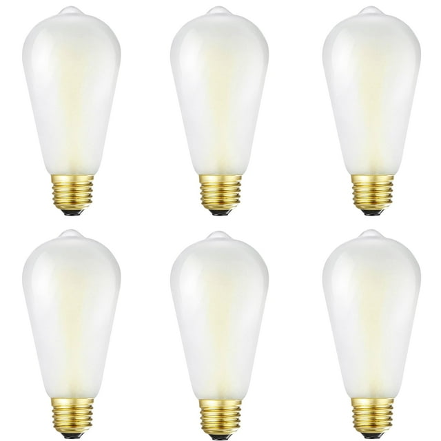 Bombilla LED HOMOSUM E26 esmerilada de 6 W (equivalente a 60 W), color blanco cálido