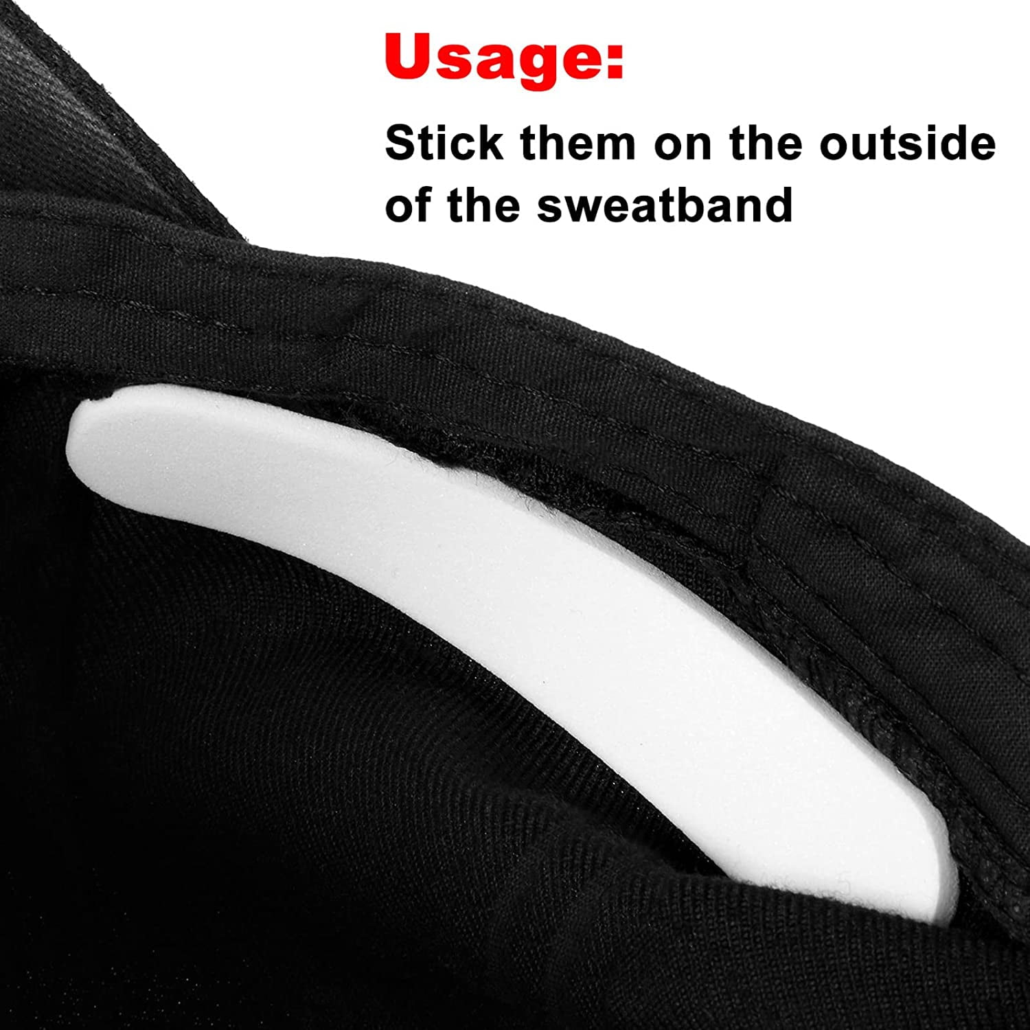 10pcs Hat Size Reducer Saver Self-adhesive Sizing Tape Foam Inserts Caps  Sweatband Headband Sweat Absorb