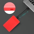 thumbnail image 3 of Carcasa Para disco duro Bling Bling USB 3.0 SATA de 2,5 pulgadas a USB estado sólido SSD rojo, 3 of 11