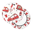 thumbnail image 2 of Hirioo Fire Truck for Round Bar Stool Seat Covers Washable Stool Cushion Slipcover Elastic Bar Chair Covers for 12-14 Inch Chair-13 inch, 2 of 7
