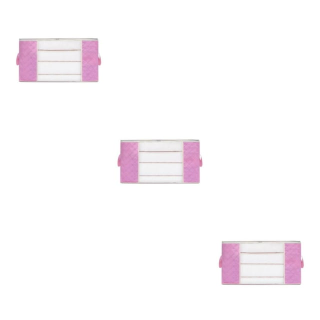 Baohd Well-Organized Clothes Storage Bag For Well Organized Multifunctional Easy pink L 3Set