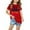 Red, variant on ibuvkizy Baby Girl Clothes Graphic Round Neck Crop Top Girls Short-Sleeve T-Shirt Tops
