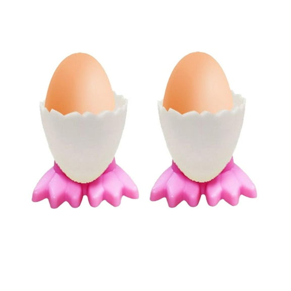 2Pcs Egg Cups for Soft Boiled Eggs,Cute Chicken Feet Shaped Egg Holder Easter Decor,Plastic Egg Tray Single Egg Stand Holder for Breakfast Party Kitchen Cooking Dining