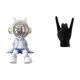 thumbnail image 1 of Figura de nórdico y escultura de gesto con la mano en forma de roca. Adorno creativo para escritorio, ideal para estantería, entrada, sala, 1 of 8