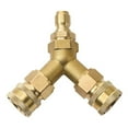 thumbnail image 6 of Brass Tee Fitting for High Pressure Washers Splitter Coupler with Quick Connect Upgrade Your Cleaning Equipment, 6 of 9