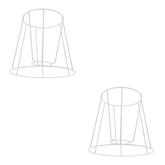 Injueey Lamp Shade Frame Chandelier Cover Bracket Teahouse  Room Living for Home Campana 12cmx17cmx16cm 2piezas