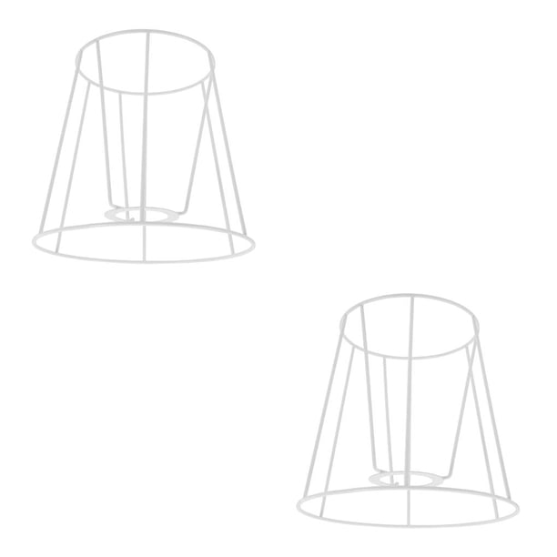 Injueey Lamp Shade Frame Chandelier Cover Bracket Teahouse Room Living for Home Campana 12cmx17cmx16cm 2piezas