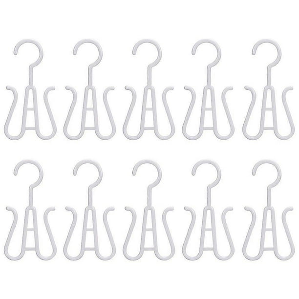 10Pcs Double Hook Drying Racks Shoes Drying Organizers Plastic Shoes Hangers