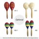 thumbnail image 3 of 1 par de maracas de madera Martillo de arena Rumba Shakers Sonajeros Arena, 3 of 6