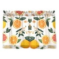thumbnail image 7 of Yayeee Kitchen Curtains Tier Pair Light Filtering 27"x36" Rod Pocket Short Cafe Window Panel, Orange Slices, 7 of 7