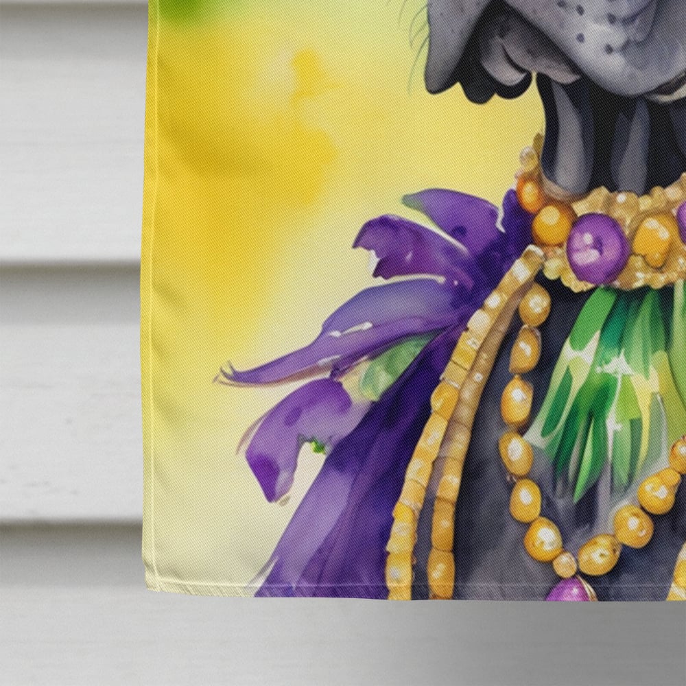 Great Dane King of Mardi Gras House Flag 28 in x 40 in