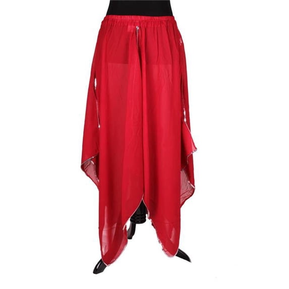 Skirt with Sequins, Red & Silver - Small & Medium