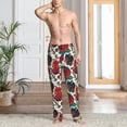 thumbnail image 2 of Gukieu Chicken Print Men's Home Trousers, Elastic Drawstring Home Pajamas Clothing Suitable for Adult Men-Small, 2 of 6