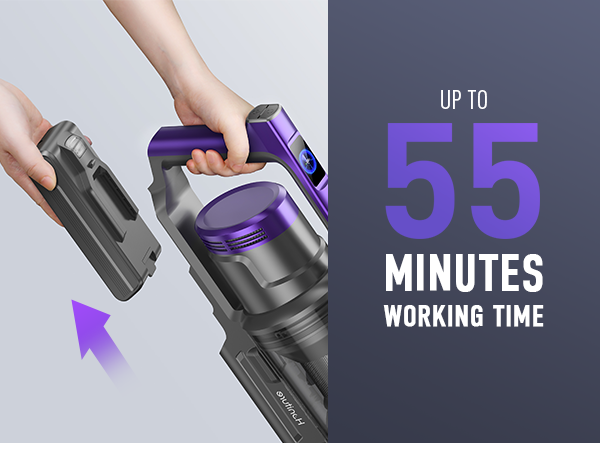  HONITURE Cordless Vacuum Cleaner S15, 450W 38Kpa