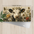 thumbnail image 2 of 1 Pcs 2D Flat License Plate Covers & Frames, Cow with Flowers For Decorative Front, Waterproof For Decoration Aluminum License Plate Covers & Frames Cover For Men Women, 12" X 6", 2 of 6