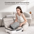 thumbnail image 4 of Weighted Heating Pad 30''x 25" XXXL Electric Heating Pad for Back Fatigue Relief, 6LBS with 6 Heat Settings 2H Auto-Off Heat Pad for Shoulder Arms Legs Cramps Washable, 4 of 13