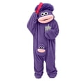 thumbnail image 2 of Funny Big Mouth Monster Goofy onesie Pajamas for Sleep and Party (Add Comb) Dark Purple M, 2 of 6