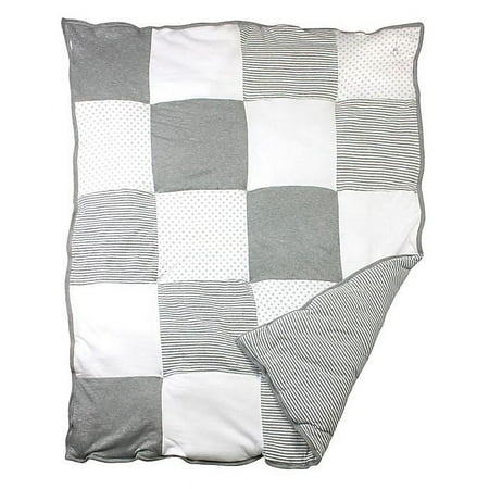 UPC: 0840635148919 | Burt s Bees Baby Dottie Bee 100% Organic Cotton Quilt in Heather Grey