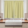 thumbnail image 2 of Ambesonne Vintage Kitchen Curtains, Retro Style Stripes, 55"x45", Pale Yellow White, 2 of 3