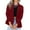 Wine, variant on Luxalzxs Womens Blazers Dressy Casual Solid Color Lapel Collar Open Front Suit Jackets Regular Business Casual Blazers Work Office Blazer
