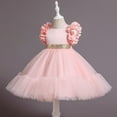 thumbnail image 3 of Girls Dresses Girls Flower Girl Dress Sleeveless Tulle Dress Party Dress for Girls Pink Dress for Girls Toddler Ball Gown Dress Baby Girl Birthday Dress 5-6 Years, 3 of 4
