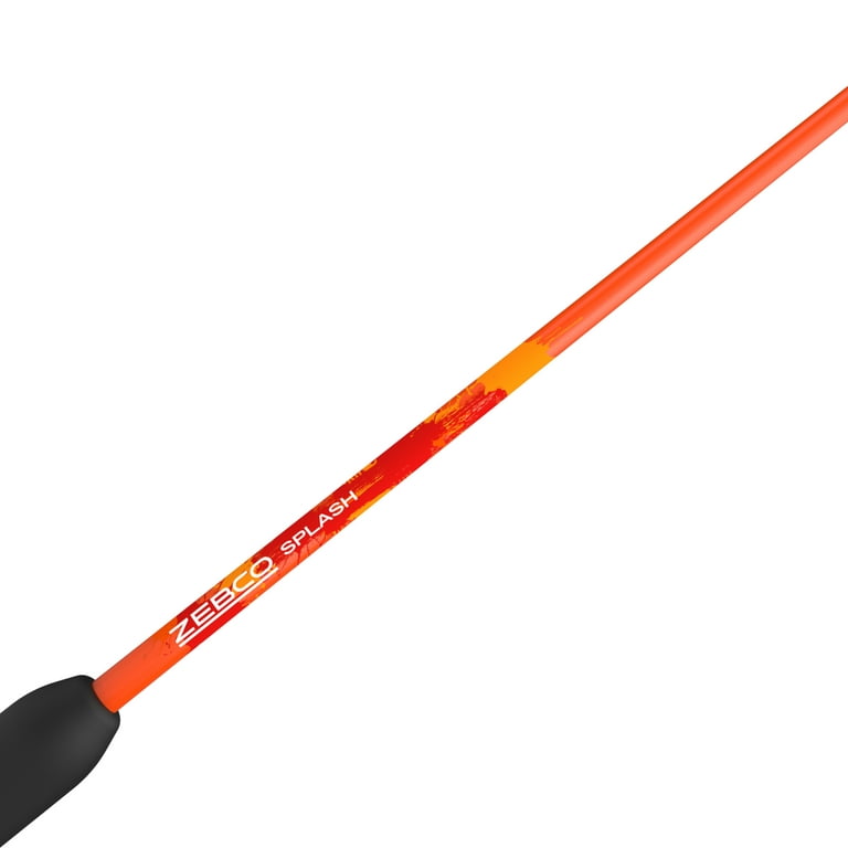 Zebco SPLASH Orange 602M Spincast Fishing Rod and Reel Combo 10